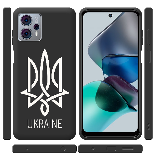 Чехол BoxFace Motorola G23 Тризуб монограмма UKRAINE