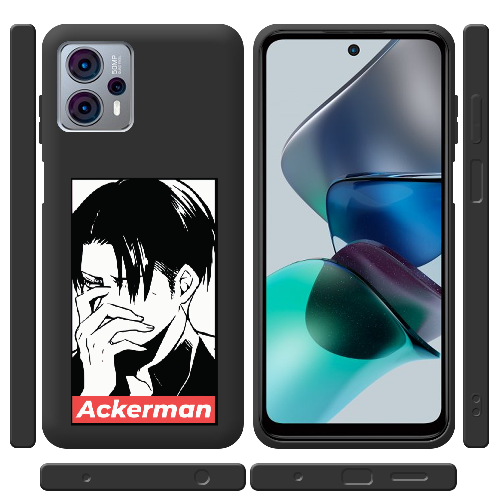 Чехол BoxFace Motorola G23 Attack On Titan - Ackerman