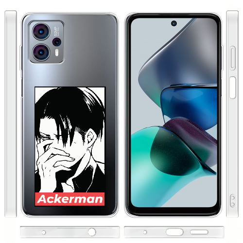 Чехол BoxFace Motorola G23 Attack On Titan - Ackerman