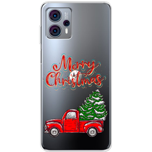 Чехол BoxFace Motorola G23 Holiday Car Merry Christmas