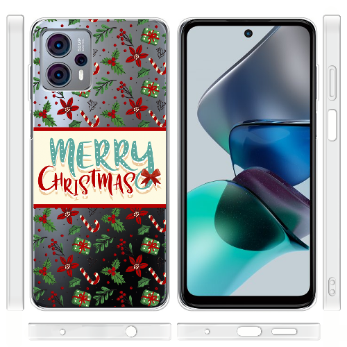 Чехол BoxFace Motorola G23 Vintage Christmas Congratulation