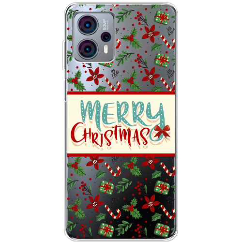 Чехол BoxFace Motorola G23 Vintage Christmas Congratulation