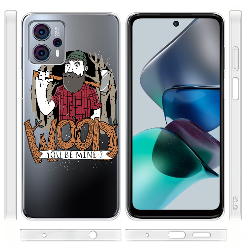 Чехол BoxFace Motorola G23 Wood you be mine