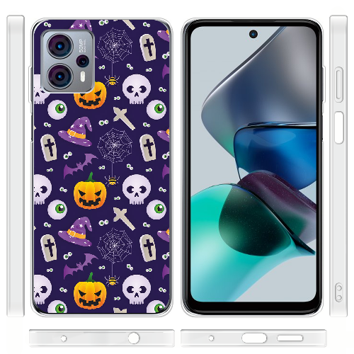 Чехол BoxFace Motorola G23 Halloween Purple Mood