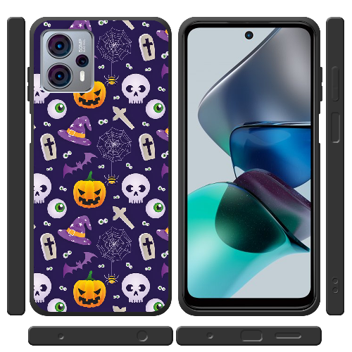 Чехол BoxFace Motorola G23 Halloween Purple Mood