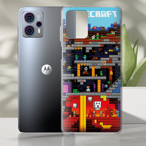 Чехол BoxFace Motorola G23 Minecraft Lode Runner