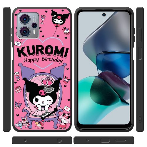 Чехол BoxFace Motorola G23 День народження Kuromi