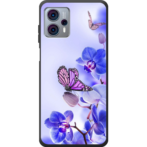Чехол BoxFace Motorola G23 Orchids and Butterflies