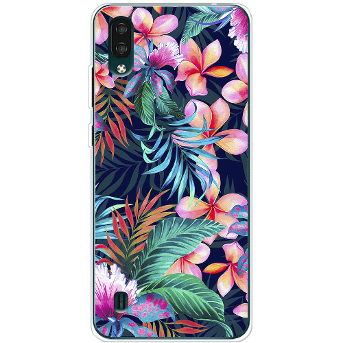 Чехол BoxFace ZTE Blade A51 Lite flowers in the tropics