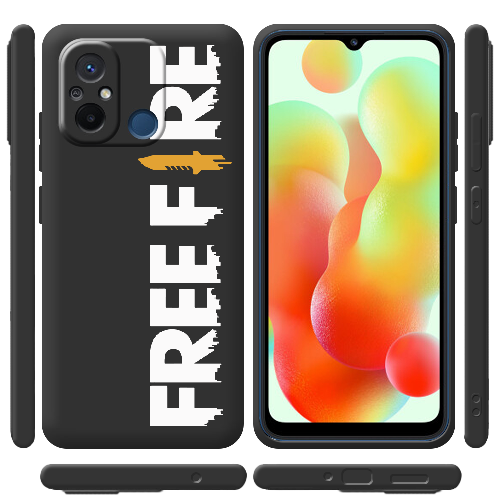 Чехол BoxFace Xiaomi Redmi 12C Белый Free Fire