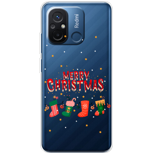 Чехол BoxFace Xiaomi Redmi 12C Рождественские Носки