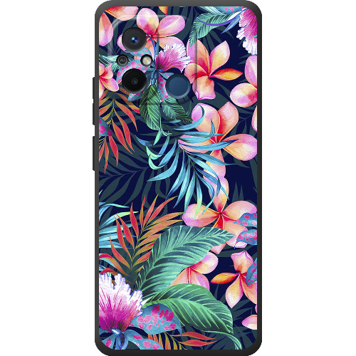 Чехол BoxFace Xiaomi Redmi 12C flowers in the tropics