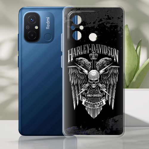 Чехол BoxFace Xiaomi Redmi 12C Harley Davidson skull and eagles