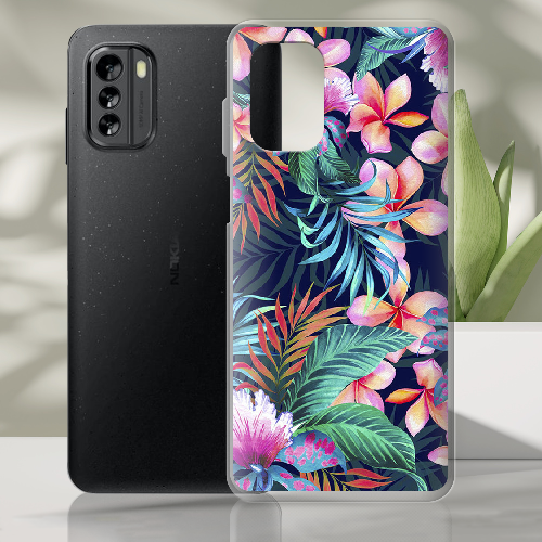 Чехол BoxFace Nokia G60 flowers in the tropics