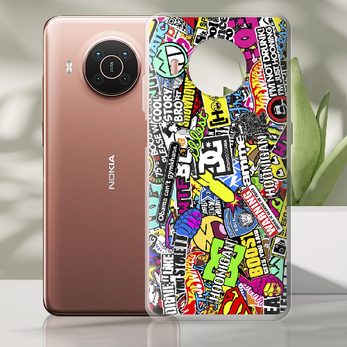 Чехол BoxFace Nokia X10 Multicolored Inscriptions