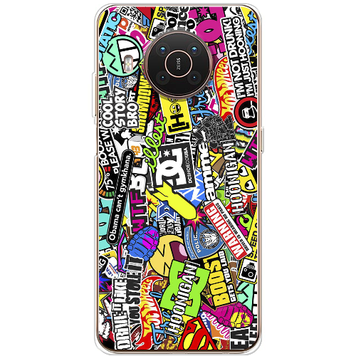 Чехол BoxFace Nokia X10 Multicolored Inscriptions