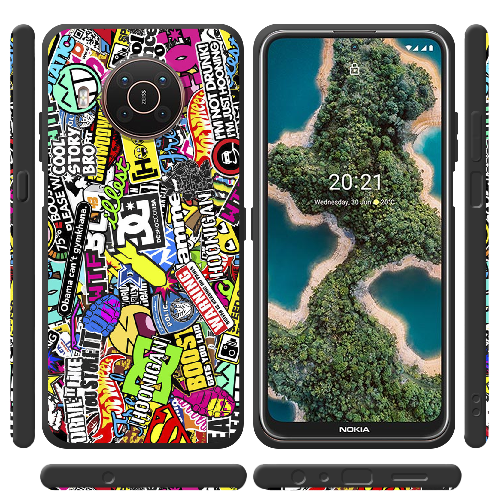 Чехол BoxFace Nokia X10 Multicolored Inscriptions