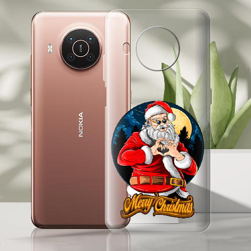 Чехол BoxFace Nokia X20 Cool Santa and heart