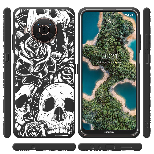 Чехол BoxFace Nokia X20 Skull and Roses