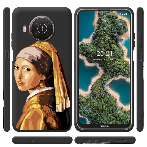 Чехол BoxFace Nokia X20 Девушка с жемчужной серёжкой Поп Арт