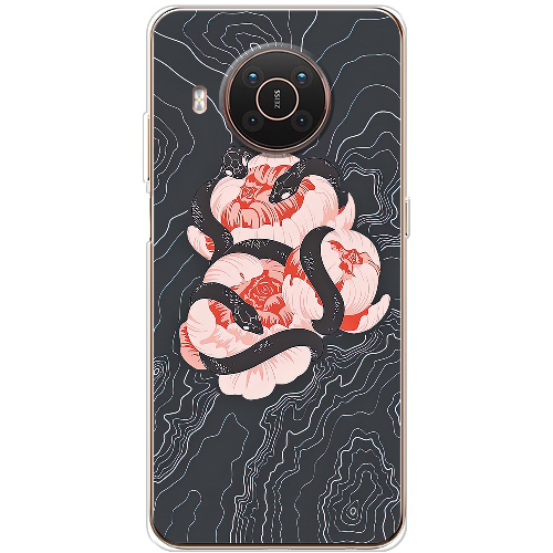 Чехол BoxFace Nokia X20 Snake Rose