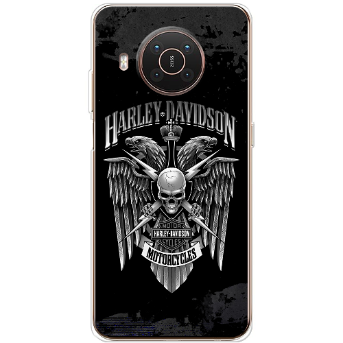 Чехол BoxFace Nokia X20 Harley Davidson skull and eagles