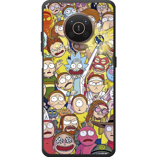 Чехол BoxFace Nokia X20 Rick and Morty все герои