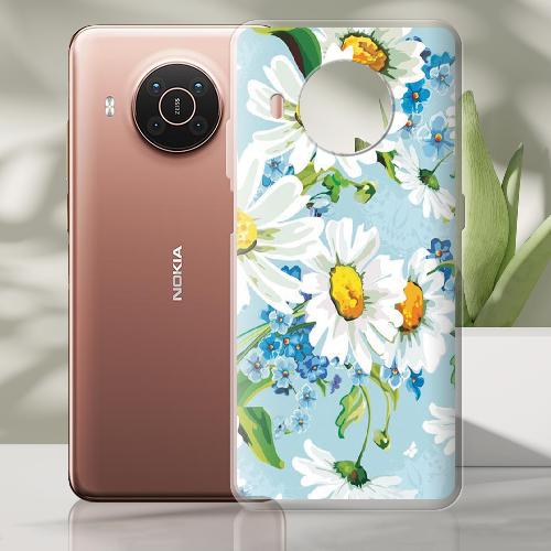 Чехол BoxFace Nokia X20 букет ромашек