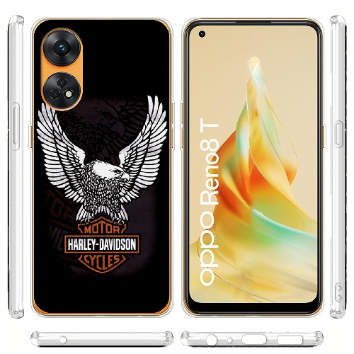 Чехол BoxFace OPPO Reno 8T 4G Harley Davidson and eagle