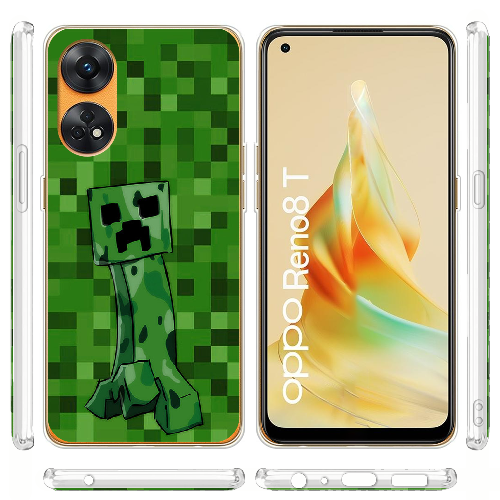 Чехол BoxFace OPPO Reno 8T 4G Minecraft Creeper