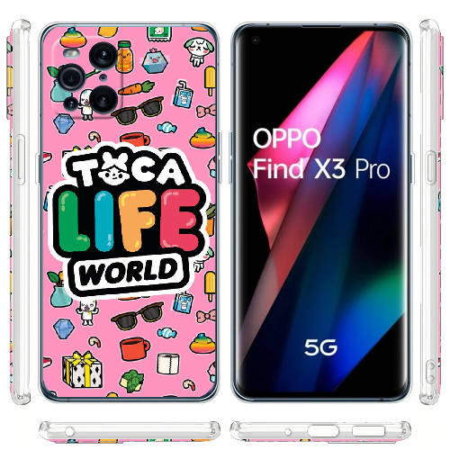 Чехол BoxFace OPPO Find X3 Pro Toca Boca Life World