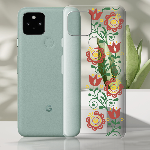 Чехол BoxFace Google Pixel 5A Ethno Flower