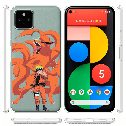 Чехол BoxFace Google Pixel 5A Naruto and Kurama