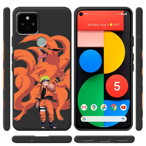 Чехол BoxFace Google Pixel 5A Naruto and Kurama