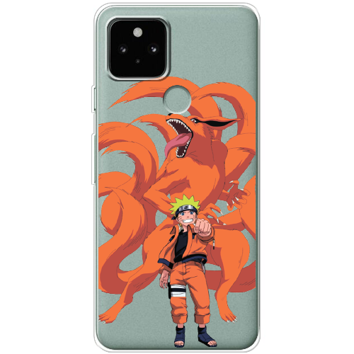 Чехол BoxFace Google Pixel 5A Naruto and Kurama