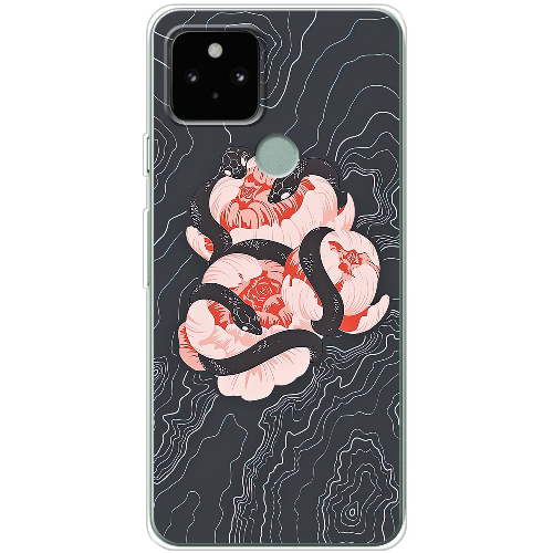 Чехол BoxFace Google Pixel 5A Snake Rose