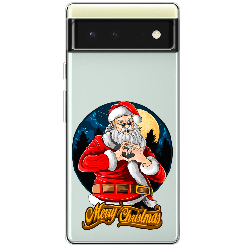 Чехол BoxFace Google Pixel 6 Cool Santa and heart