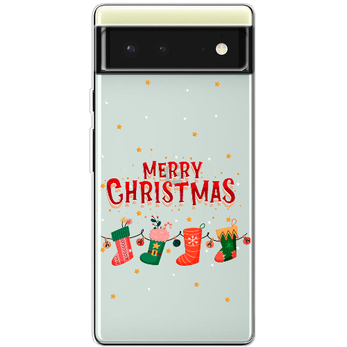 Чехол BoxFace Google Pixel 6 Рождественские Носки