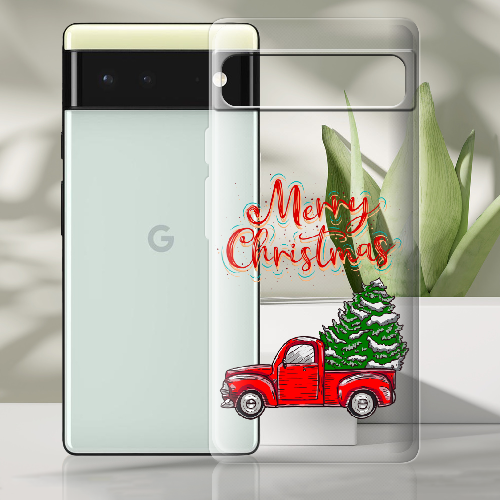 Чехол BoxFace Google Pixel 6 Holiday Car Merry Christmas