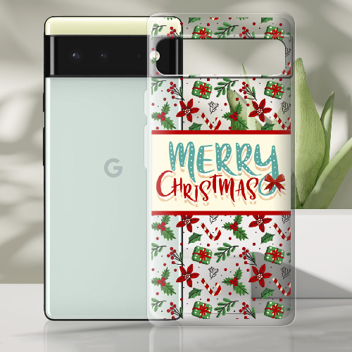 Чехол BoxFace Google Pixel 6 Vintage Christmas Congratulation