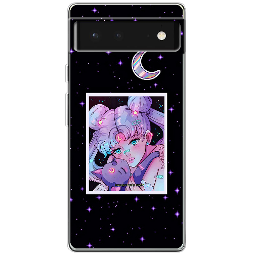 Чехол BoxFace Google Pixel 6 Sailor Moon night