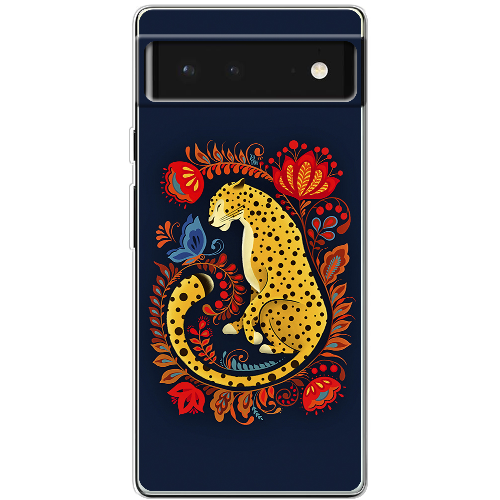 Чехол BoxFace Google Pixel 6 Petrykivka Leopard