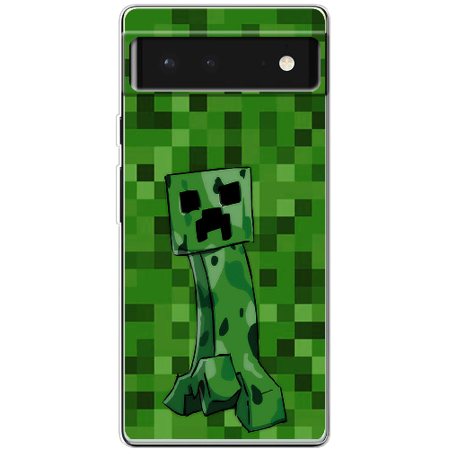 Чехол BoxFace Google Pixel 6 Minecraft Creeper