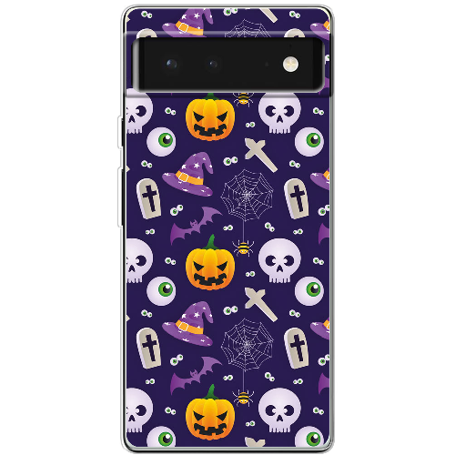 Чехол BoxFace Google Pixel 6 Halloween Purple Mood