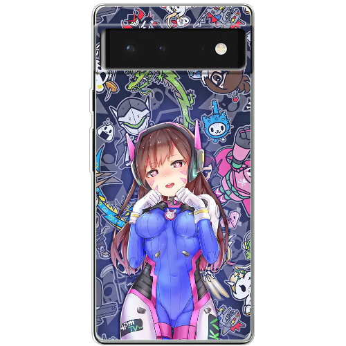 Чехол BoxFace Google Pixel 6 Overwatch D.VA