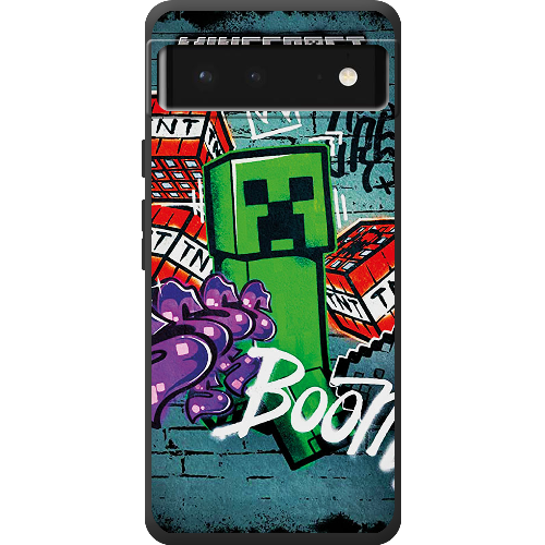 Чехол BoxFace Google Pixel 6 Minecraft Graffiti