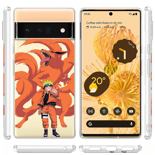 Чехол BoxFace Google Pixel 6 Pro Naruto and Kurama