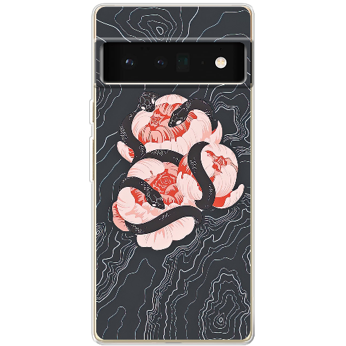 Чехол BoxFace Google Pixel 6 Pro Snake Rose