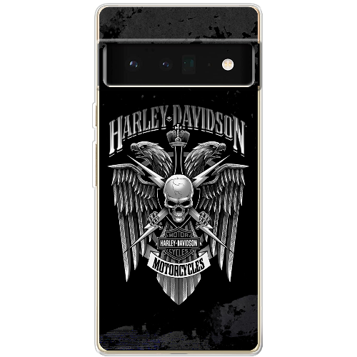 Чехол BoxFace Google Pixel 6 Pro Harley Davidson skull and eagles