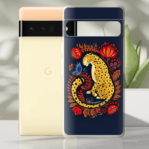 Чехол BoxFace Google Pixel 6 Pro Petrykivka Leopard